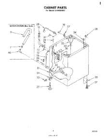 05 - Cabinet parts for Whirlpool Washer LHA4000W2 from AppliancePartsPros.com