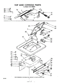 03 - Top And Console parts for Whirlpool Washer LHC4900W1 from AppliancePartsPros.com
