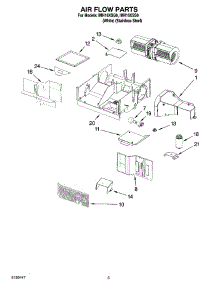 04 - Air Flow Parts parts for Whirlpool Microwave IMH16XSS0 from AppliancePartsPros.com