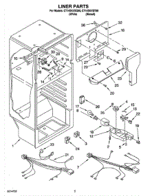 03 - Liner Parts parts for Whirlpool Refrigerator CT14SKXSQ00 from AppliancePartsPros.com