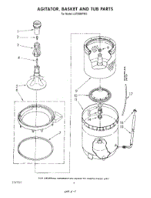 04 - Agitator, Basket And Tub parts for Whirlpool Washer LA7899XPW3 from AppliancePartsPros.com