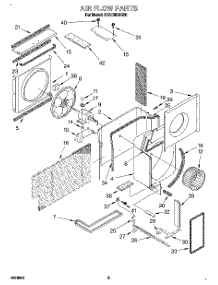 02 - Air Flow parts for Whirlpool Air Conditioner 4CACM18ND0 from AppliancePartsPros.com