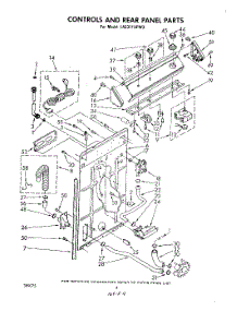 03 - Controls And Rear Panel parts for Whirlpool Washer LA5311XPW3 from AppliancePartsPros.com