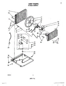 02 - Unit Parts parts for Whirlpool Air Conditioner CAW08E1A1 from AppliancePartsPros.com