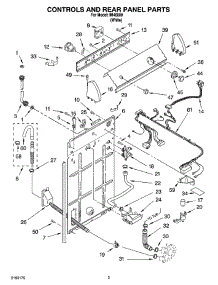 02 - Controls And Rear Panel Parts parts for Whirlpool Washer IM46000 from AppliancePartsPros.com