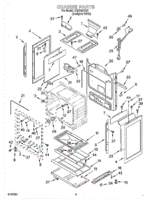 04 - Chassis parts for Whirlpool Range CGS365HQ7 from AppliancePartsPros.com