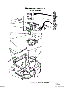 07 - Machine Base parts for Whirlpool Washer LA6000XSW0 from AppliancePartsPros.com