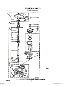 10 - Gearcase parts for Whirlpool Washer LA6000XSW0 from AppliancePartsPros.com