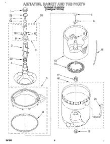 03 - Agitator, Basket And Tub parts for Whirlpool Washer LSL9355DQ0 from AppliancePartsPros.com