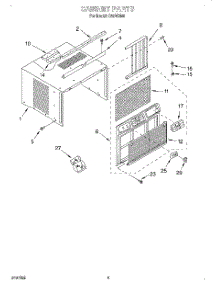 03 - Cabinet parts for Whirlpool Air Conditioner CA5WM90 from AppliancePartsPros.com