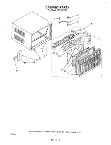 04 - Cabinet parts for Whirlpool Air Conditioner CPT18C2A1 from AppliancePartsPros.com