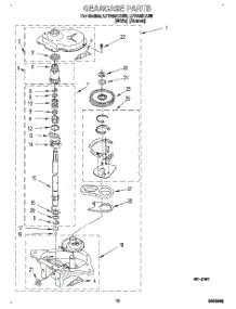 09 - Gearcase parts for Whirlpool Washer LPR4231AG0 from AppliancePartsPros.com