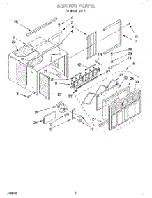 04 - Cabinet parts for Whirlpool Air Conditioner R1213 from AppliancePartsPros.com