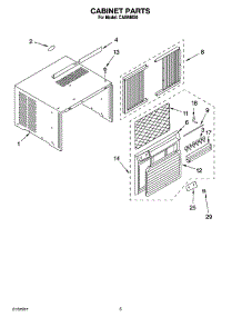 03 - Cabinet Parts parts for Whirlpool Air Conditioner CA8WMS0 from AppliancePartsPros.com