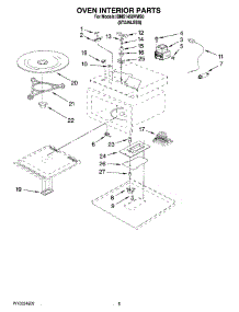 05 - Oven Interior Parts parts for Whirlpool Microwave IBMS1450VMS0 from AppliancePartsPros.com