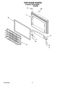 06 - Top Door Parts, Optional Parts (Not Included) parts for Whirlpool Refrigerator GAFZ21XXRK02 from AppliancePartsPros.com