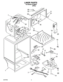 03 - Liner Parts parts for Whirlpool Refrigerator IKT196300 from AppliancePartsPros.com