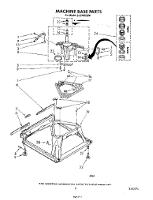 07 - Machine Base parts for Whirlpool Washer LA5380XSW1 from AppliancePartsPros.com