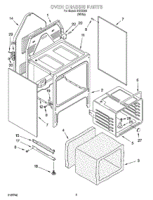 04 - Oven Chassis Parts parts for Whirlpool Range IHE33301 from AppliancePartsPros.com