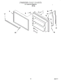 07 - Freezer Door, Lit / Optional parts for Whirlpool Refrigerator 3XKVN490F00 from AppliancePartsPros.com