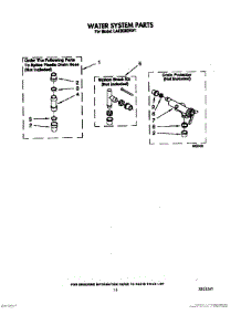 11 - Water System parts for Whirlpool Washer LA8200XWW1 from AppliancePartsPros.com