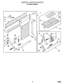 05 - Installation parts for Whirlpool Air Conditioner AR2400XT0 from AppliancePartsPros.com