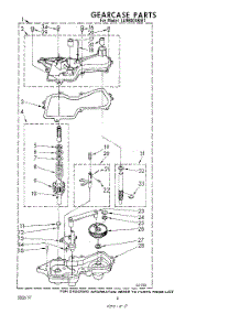 06 - Gear Case parts for Whirlpool Washer LA9800XKW1 from AppliancePartsPros.com