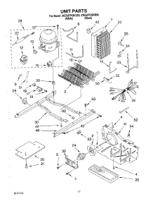 10 - Unit parts for Whirlpool Refrigerator 3XES0FHQKQ00 from AppliancePartsPros.com