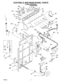02 - Controls And Rear Panel parts for Whirlpool Washer SAWS900JQ0 from AppliancePartsPros.com