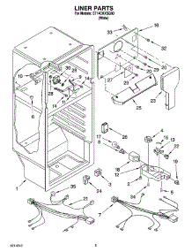 03 - Liner Parts parts for Whirlpool Refrigerator ST14CKXSQ00 from AppliancePartsPros.com