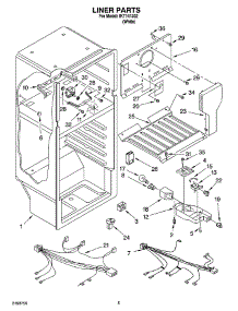 03 - Liner Parts parts for Whirlpool Refrigerator IKT141302 from AppliancePartsPros.com