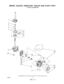 06 - Brake, Clutch, Gearcase, Motor And Pump parts for Whirlpool Washer LA5500XPW1 from AppliancePartsPros.com