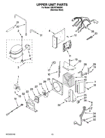 08 - Upper Unit Parts parts for Kitchenaid Refrigerator KBURT3665E01 from AppliancePartsPros.com