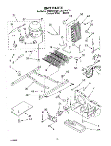 09 - Unit parts for Whirlpool Refrigerator CS22AFXKQ01 from AppliancePartsPros.com