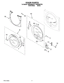04 - Door Parts, Optional Parts (Not Included) parts for Maytag Dryer YMED9800TB0 from AppliancePartsPros.com
