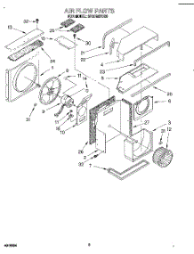 03 - Air Flow parts for Whirlpool Air Conditioner 3PACM07DD0 from AppliancePartsPros.com