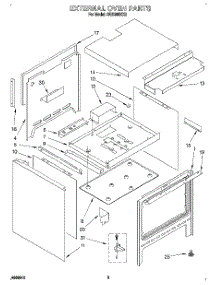 02 - External Oven parts for Whirlpool Range SGS395XX2 from AppliancePartsPros.com