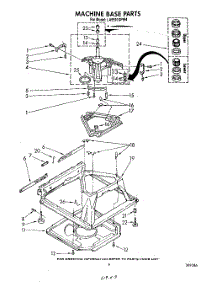 07 - Machine Base parts for Whirlpool Washer LA5591XPW4 from AppliancePartsPros.com