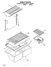 05 - Shelf Parts, Optional Parts parts for Whirlpool Refrigerator ET1WTKXKQ05 from AppliancePartsPros.com