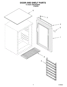 02 - Door And Shelf Parts parts for Whirlpool Refrigerator GARF06XXMG00 from AppliancePartsPros.com
