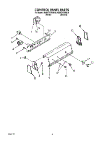 04 - Control Panel parts for Kitchenaid Washer KAWE767WAL0 from AppliancePartsPros.com
