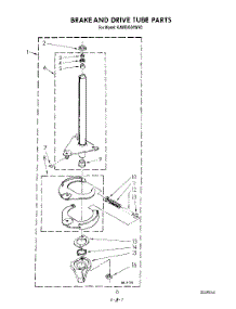 11 - Brake And Drive Tube parts for Kitchenaid Washer KAWE850VAL0 from AppliancePartsPros.com