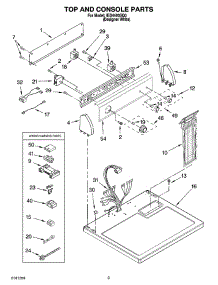 02 - Top And Console Parts parts for Whirlpool Dryer IED4400SQ0 from AppliancePartsPros.com