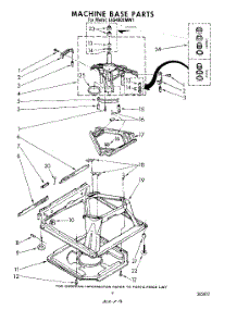 07 - Machine Base parts for Whirlpool Washer LA5400XMW1 from AppliancePartsPros.com