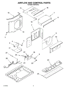 02 - Air Flow And Control parts for Whirlpool Air Conditioner ACM102XL1 from AppliancePartsPros.com
