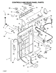 02 - Controls And Rear Panel Parts parts for Whirlpool Washer IP41001 from AppliancePartsPros.com