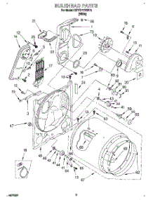 03 - Section parts for Kitchenaid Dryer KEYE777BWH1 from AppliancePartsPros.com