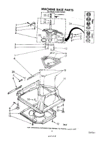 07 - Machine Base parts for Whirlpool Washer LA5311XPW5 from AppliancePartsPros.com