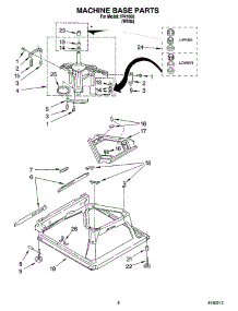 05 - Machine Base Parts parts for Whirlpool Washer IP41003 from AppliancePartsPros.com