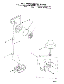06 - Fill And Overfill parts for Kitchenaid Dishwasher KUDI01DLSS0 from AppliancePartsPros.com
